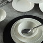 Hermia SafirKrem Juego de Cena de Porcelana 24 Piezas Blanco